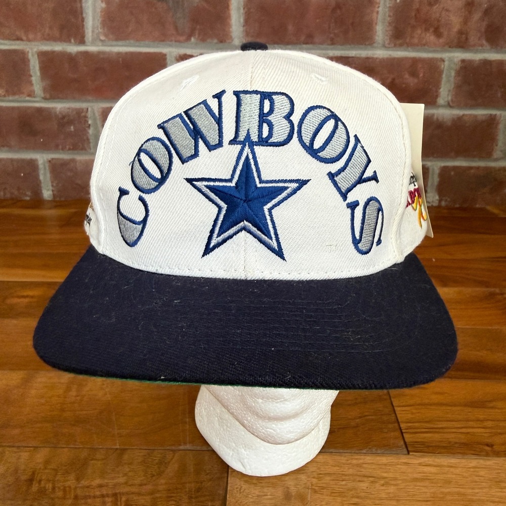 Vintage NWT 90s Annco Dallas Cowboys‎ NFL Super Bowl Champions Arch Snapback Hat